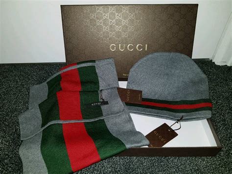 gucci hat and scarf set grey|original Gucci silk scarf.